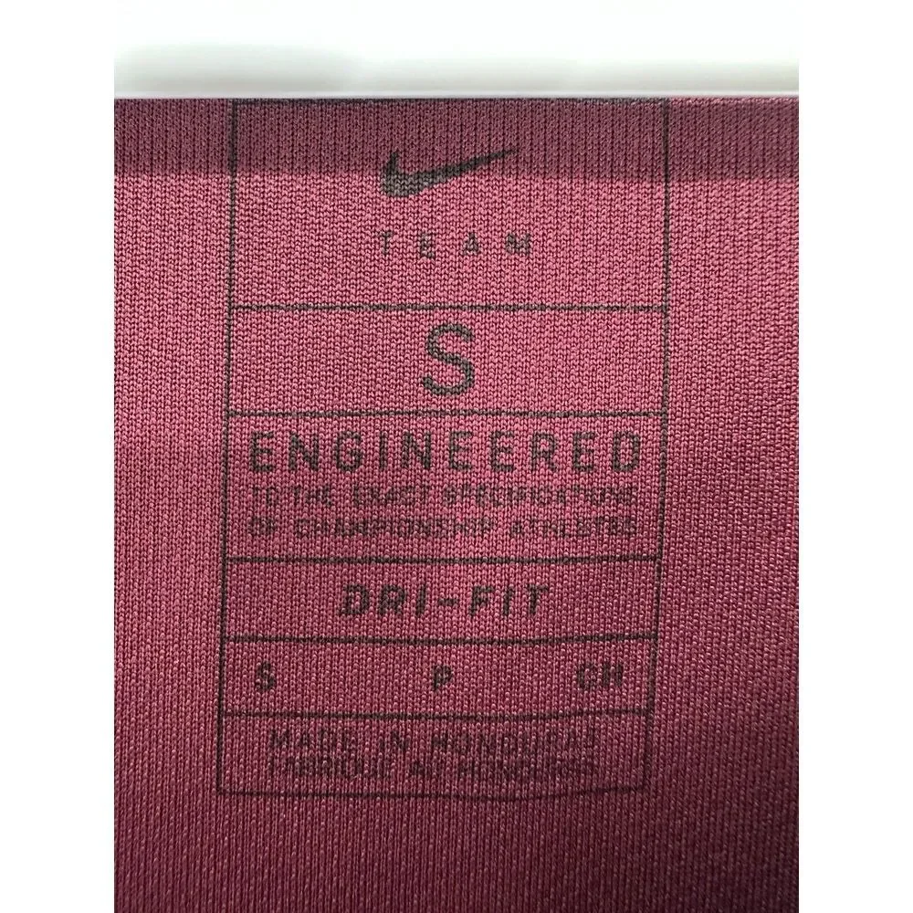 Nike Team Engineered Jersey Nike Dri Fit Size Small‎ Maroon And White Tank